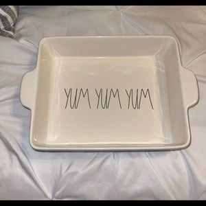 Rae Dunn yum yum yum baking dish
